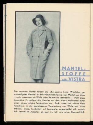 Mantelstoffe aus Vistra