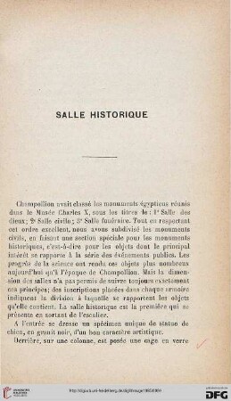 Salle historique