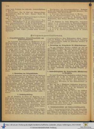 Kriegsorganisationen.