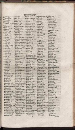 Nahmens- Zeiger.
