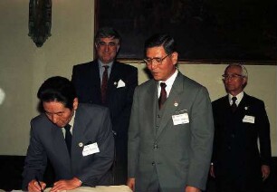 Freiburg im Breisgau: Matsuyama-Delegation in Freiburg [u.a. mit Rolf Böhme]