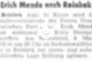 [Name maskiert] nach Reinbek