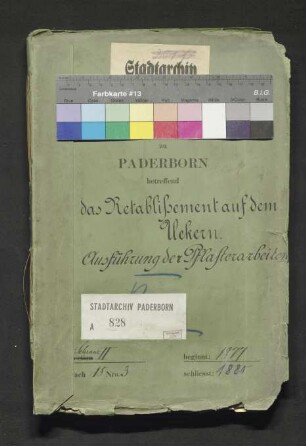 Retablissement auf dem Ükern: Ausführung der Pflasterarbeiten