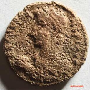Römische Münze, Nominal Maiorina, Prägeherr Constans, Prägeort Rom, Original