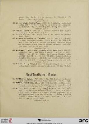 Neufürstliche Häuser (Nr. 445-476)
