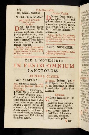 368-384, Die I. Novembris. In Festo Omnium Sanctorum.