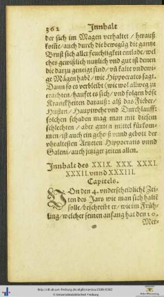 Das XXXI. – XL. Capitel