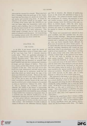 Chapter III: The houses