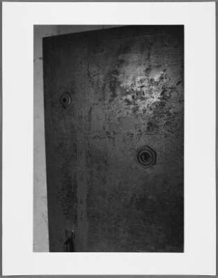 Stahltür zur Gaskammer im Desinfektionsgebäude, Majdanek