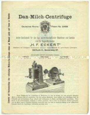 Milch-Centrifuge