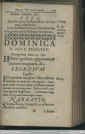Dominica II. Post Trinitat: