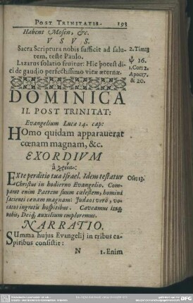 Dominica II. Post Trinitat: