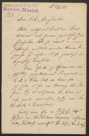 Brief an Friedrich Wilhelm Jähns : 19.11.1885