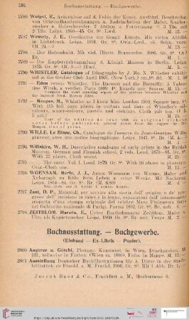 Buchausstattung. - Buchgewerbe (Nr. 2800 - 2938)