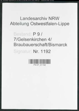 Sterberegister Standesamt Gelsenkirchen 4 Braubauerschaft Bismarck