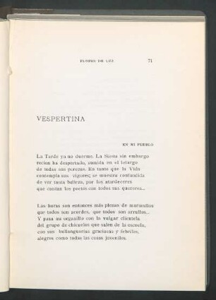 Vespertina : En mi pueblo