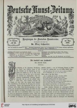 Nr. 19 (12. Mai 1872)