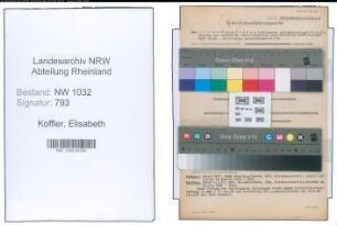 Entnazifizierung Elisabeth Koffler , geb. 03.11.1902 ()
