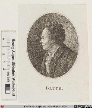 Bildnis Christoph Willibald Gluck (1756 Ritter von)