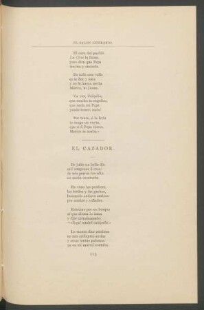 El cazador.