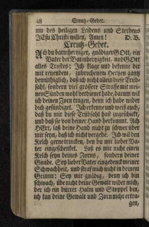 Creutz-Gebet.