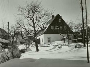 Altenberg, Bachstraße im Winter