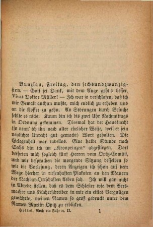 Erzählende Schriften. [39], Suppl.-Bd. Noch ein Jahr in Schlesien. Anh. zu den "Vierzig Jahren", 2. Theil