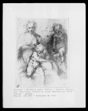Studie zu einer Madonna mit Kind