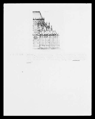 Amiens, Kathedrale, Aufriss des Chores