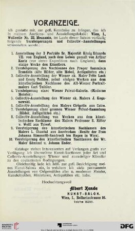 Voranzeige