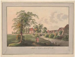 Ansicht des Reisewitzschen Gartens mit dem Wasserschlösschen (Neidtschützschlösschen, Kielmannseggeschlösschen)