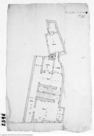Rom, Palazzo Amadori in via Banchi, Grundriss des Erdgeschosses