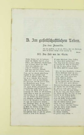 [I.] In der Familie