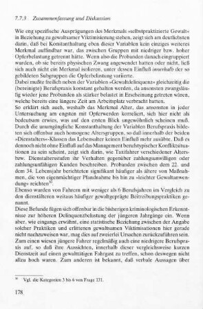 7.7.3 Zusammenfassung und Diskussion