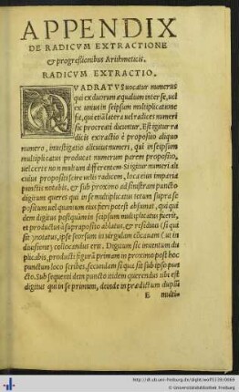 Radicum Extractio