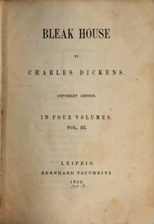 Bleak house : in four volumes, 3