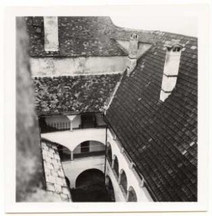 Schloss Rannariedl, Neustift i.M.: Schloss Innenhof Draufsicht (Vogelschau)