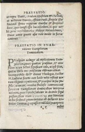 Praefatio In Enarrationes Evangeliorum Dominicalium.
