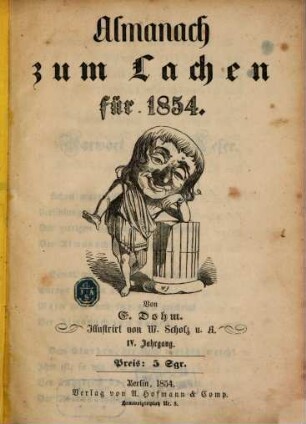 Almanach zum Lachen : für ... 1854 = Jg. 4