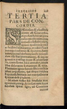 Tertia Pars De Concordia.