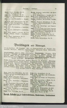Breitingen mit Rittergut