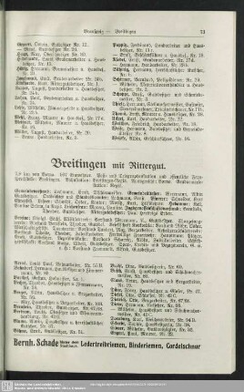 Breitingen mit Rittergut