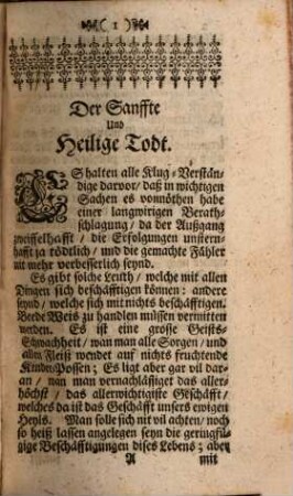 Der Sanffte Und Heil. Tod