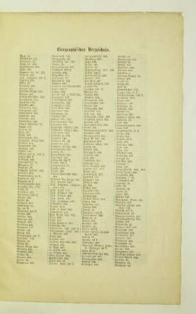 Geographisches Verzeichnis