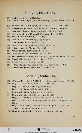 Gemälde, Stiche usw. (Nr. 232-301)