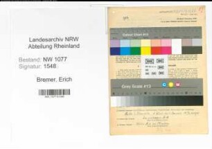 Entnazifizierung Erich Bremer , geb. 27.08.1910 (Polizist)