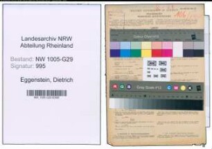 Entnazifizierung Dietrich Eggenstein , geb. 24.04.1886 (Lokfuehrer)