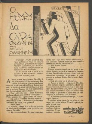 O homem da capa cinzenta : Novela policial