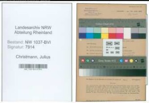 Entnazifizierung Julius Christmann , geb. 26.05.1894 (Ingenieur)