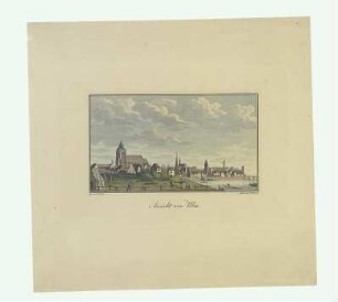 Ulm von Südwesten. Um 1825